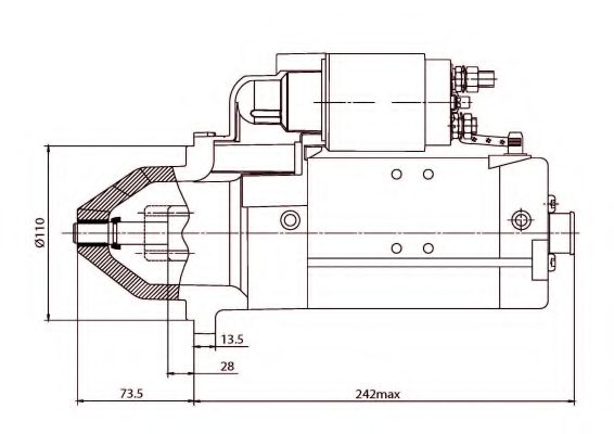 Стартер PRESTOLITE ELECTRIC 861049 Стартер PRESTOLITE ELECTRIC 861049