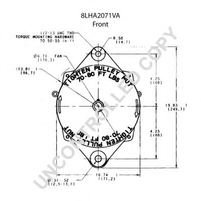 Генератор PRESTOLITE ELECTRIC 8LHA2071VA Генератор PRESTOLITE ELECTRIC 8LHA2071VA