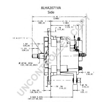Генератор PRESTOLITE ELECTRIC 8LHA2071VA Генератор PRESTOLITE ELECTRIC 8LHA2071VA