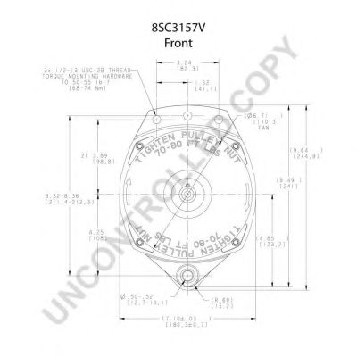 Генератор PRESTOLITE ELECTRIC 8SC3157V Генератор PRESTOLITE ELECTRIC 8SC3157V