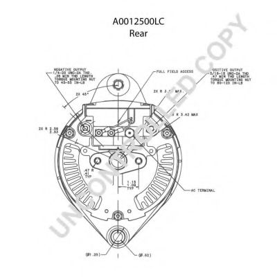 Генератор PRESTOLITE ELECTRIC A0012500LC Генератор PRESTOLITE ELECTRIC A0012500LC