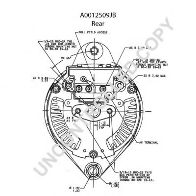 Генератор PRESTOLITE ELECTRIC A0012509JB Генератор PRESTOLITE ELECTRIC A0012509JB