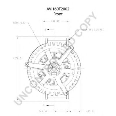 Генератор PRESTOLITE ELECTRIC AVI160T2002 Генератор PRESTOLITE ELECTRIC AVI160T2002
