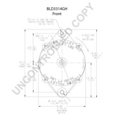 Генератор PRESTOLITE ELECTRIC BLD3314GH Генератор PRESTOLITE ELECTRIC BLD3314GH