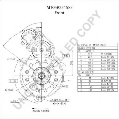 Стартер PRESTOLITE ELECTRIC M105R2515SE Стартер PRESTOLITE ELECTRIC M105R2515SE