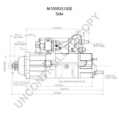 Стартер PRESTOLITE ELECTRIC M105R3510SE Стартер PRESTOLITE ELECTRIC M105R3510SE