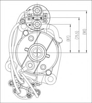Стартер PRESTOLITE ELECTRIC M90R3538SE Стартер PRESTOLITE ELECTRIC M90R3538SE