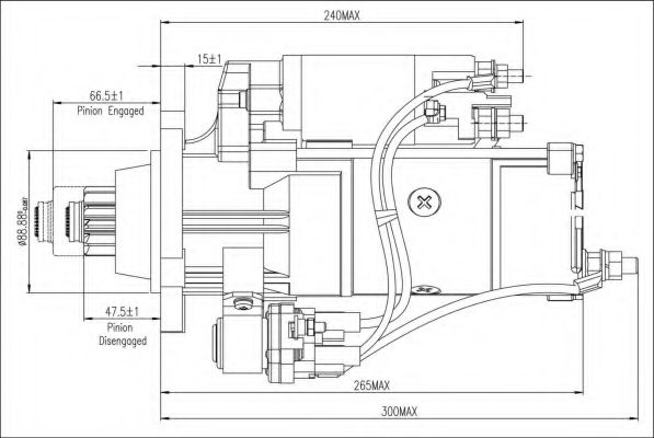 Стартер PRESTOLITE ELECTRIC M90R3538SE Стартер PRESTOLITE ELECTRIC M90R3538SE