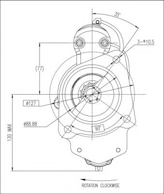 Стартер PRESTOLITE ELECTRIC M96R3019SE-A Стартер PRESTOLITE ELECTRIC M96R3019SE-A