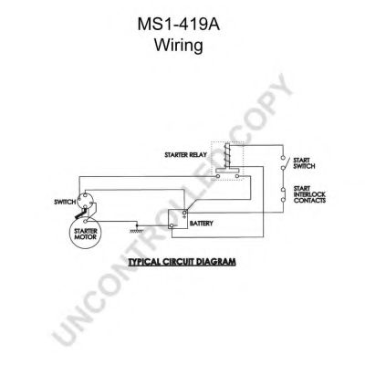 Стартер PRESTOLITE ELECTRIC MS1-419A