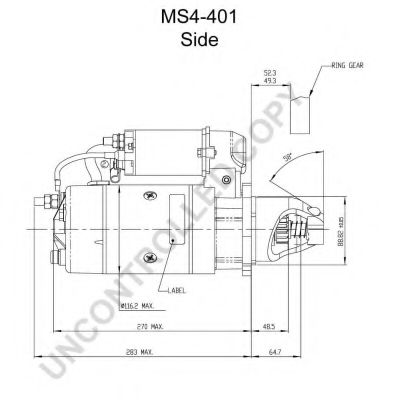 Стартер PRESTOLITE ELECTRIC MS4-401 Стартер PRESTOLITE ELECTRIC MS4-401