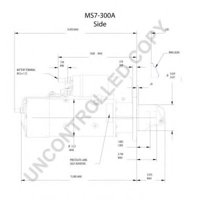 Стартер prestoliteelectric MS7-300A