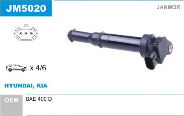Катушка зажигания JANMOR JM5020