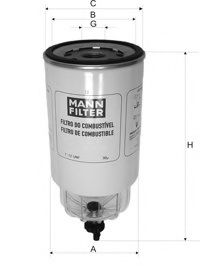 Топливный фильтр MANN-FILTER WK 1060/4