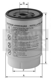 Топливный фильтр MANN-FILTER PL 420/1 x