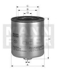 Топливный фильтр MANN-FILTER WK 9048 x