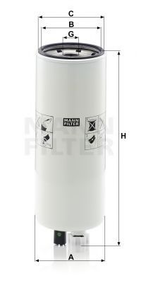 Топливный фильтр MANN-FILTER WK 9020 x