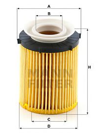 Масляный фильтр MANN-FILTER HU 711/6 z