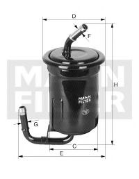 Топливный фильтр MANN-FILTER WK 614/13