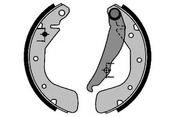 Тормозные колодки барабанные OPEL 1605953