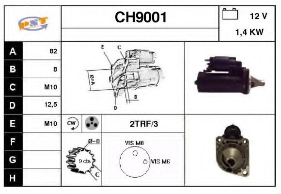 Стартер snra CH9001