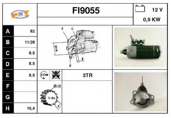 Стартер snra FI9055