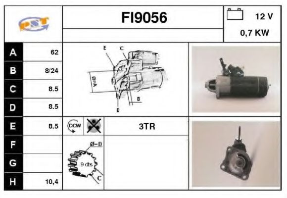 Стартер snra FI9056