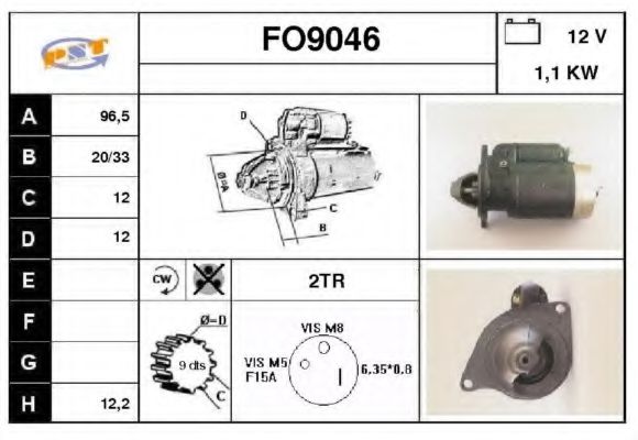 Стартер snra FO9046
