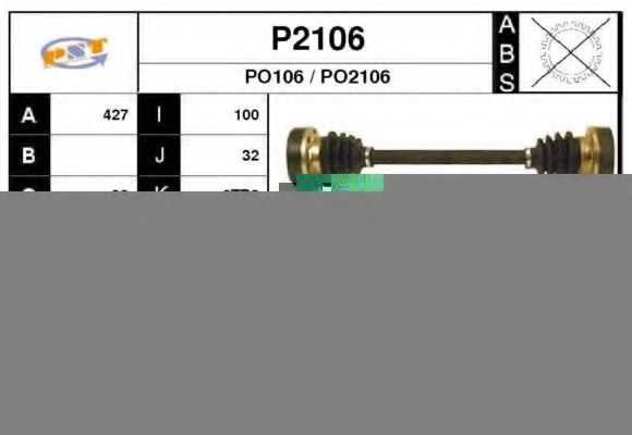 Полуось в сборе snra P2106
