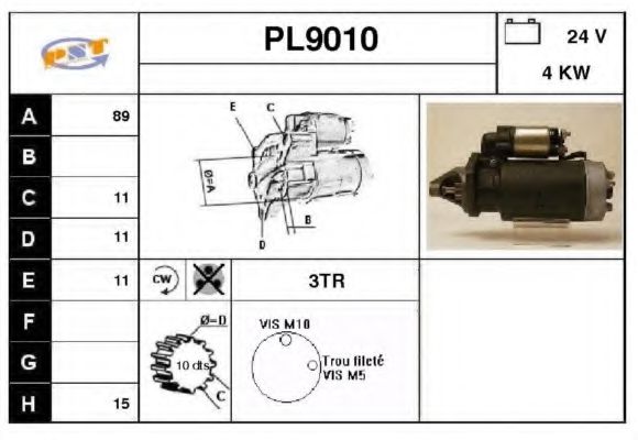 Стартер snra PL9010