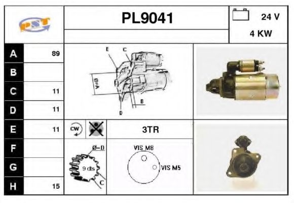 Стартер snra PL9041