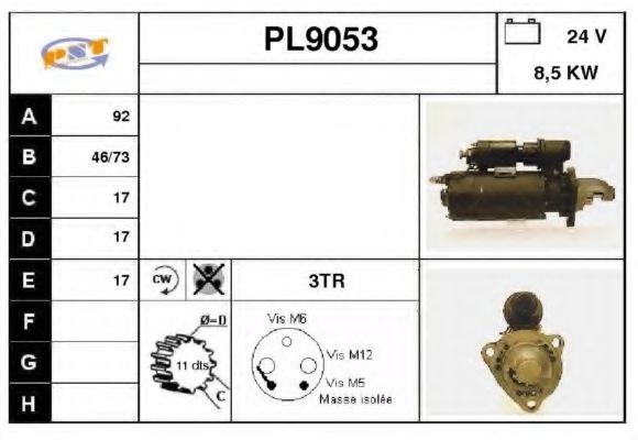 Стартер snra PL9053