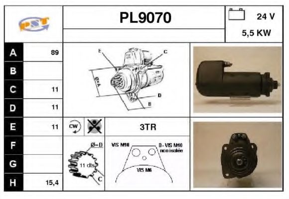 Стартер snra PL9070