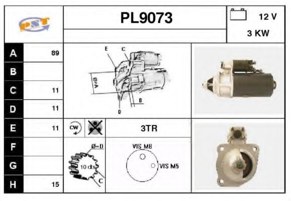 Стартер snra PL9073