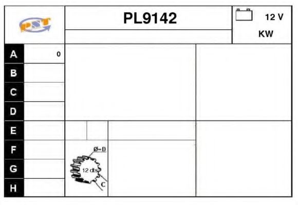Стартер snra PL9142