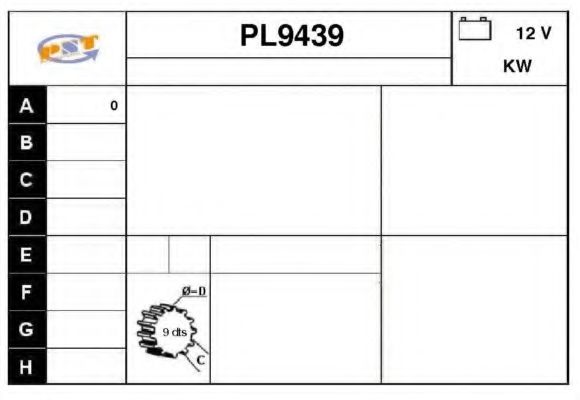 Стартер snra PL9439