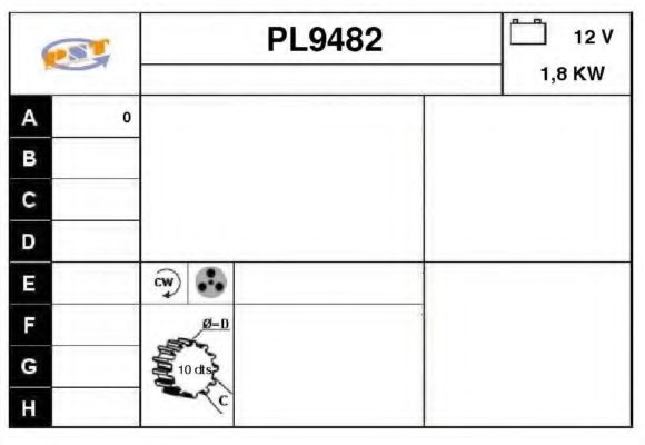 Стартер snra PL9482