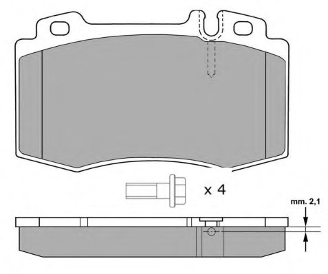 Тормозные колодки FREMAX FBP-1299