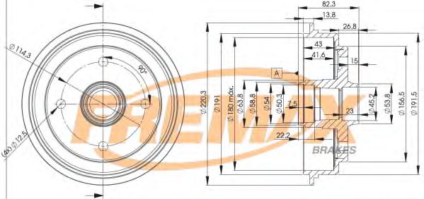 Тормозной барабан Nissan/Infiniti 43202-01A01
