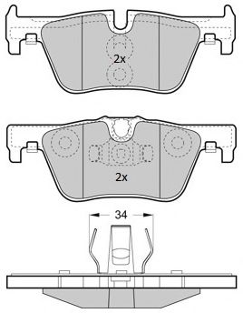Тормозные колодки FREMAX FBP-1874