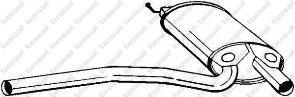 Средний глушитель выхлопных газов BOSAL 105-165