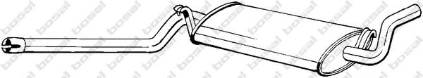 Средний глушитель выхлопных газов BOSAL 105-019