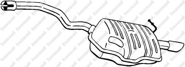 Глушитель выхлопных газов конечный BOSAL 220-453
