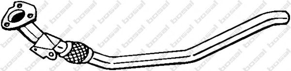 Приемная труба глушителя BOSAL 800-047