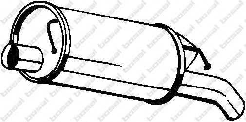 Глушитель выхлопных газов конечный BOSAL 105-137