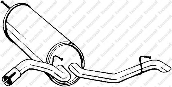 Глушитель выхлопных газов конечный BOSAL 105-233