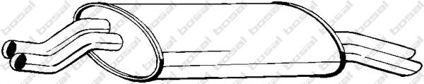Глушитель выхлопных газов конечный BOSAL 247-981