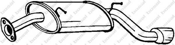 Глушитель выхлопных газов конечный BOSAL 128-005