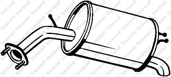 Глушитель выхлопных газов конечный BOSAL 128-007