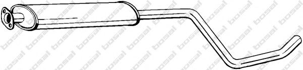 Средний глушитель выхлопных газов BOSAL 284-611